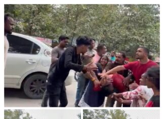 महिला से छेड़छाड़ करने वाले युवक की पिटाई, वीडियो वायरल