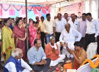 कसौधन वैश्य गुप्ता समाज के भवन का भूमिपूजन,, विकास कार्यो के लिए इच्छा शक्ति की कमी नहीं,, राजस्व मंत्री जयसिंह अग्रवाल