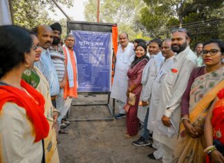 वार्ड क्रमांक 25 में सामुदायिक भवन का भूमिपूजन, एक और समाज की मांग पूरी