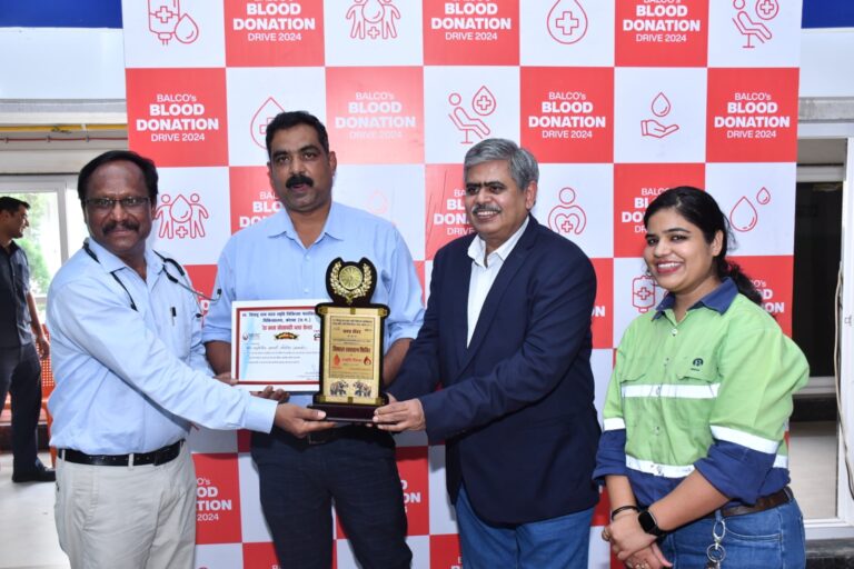 बालको मेगा रक्तदान शिविर में 250 लोगों ने लिया हिस्सा